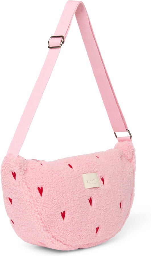 Studio Noos crossbody tas Teddy Hearts roze - Foto 2