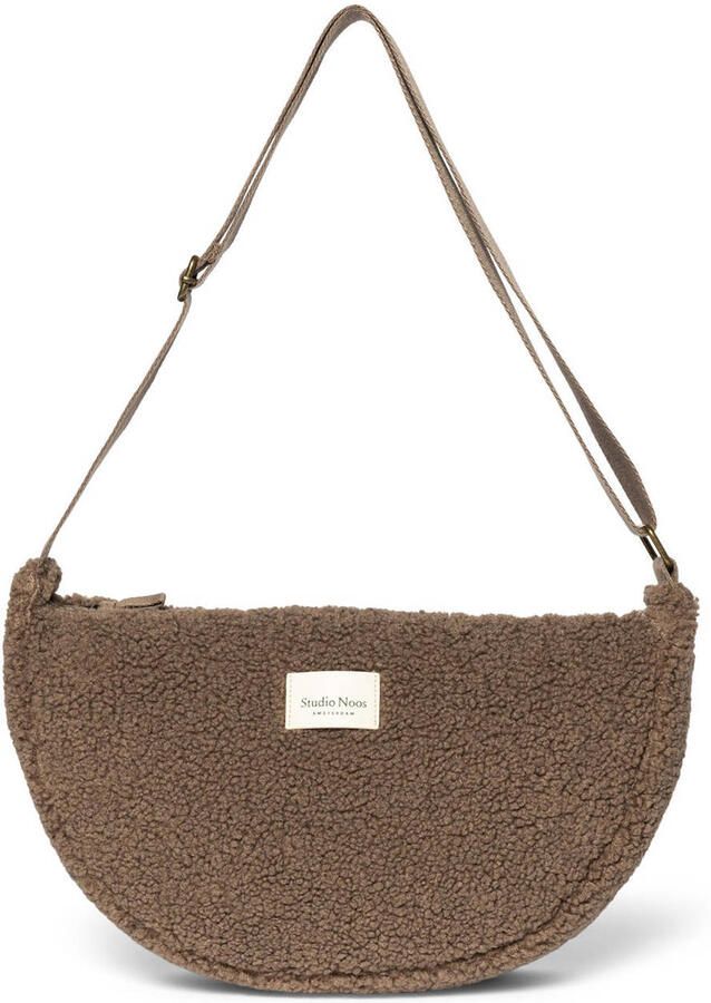 Studio Noos crossbody tas Teddy Maxi bruin