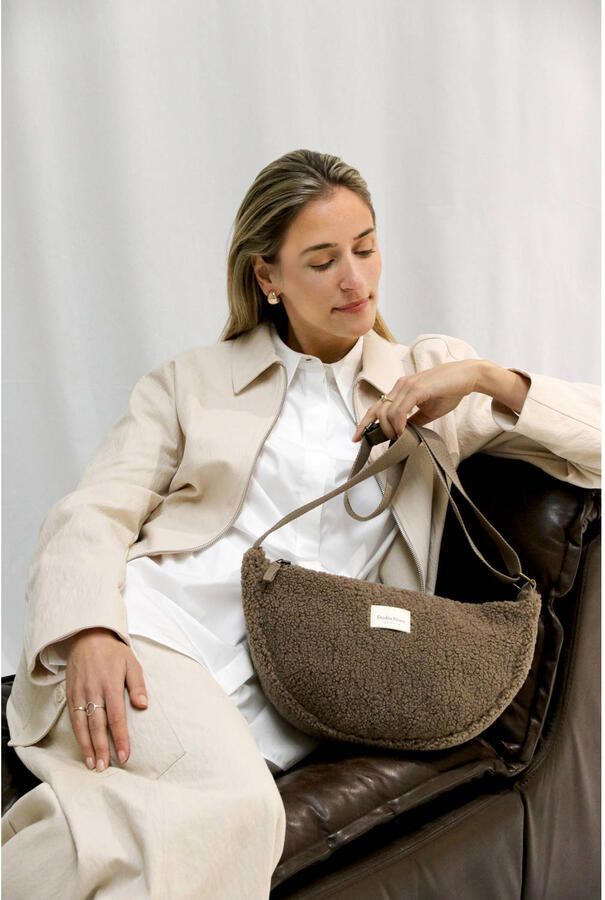 Studio Noos crossbody tas Teddy Maxi bruin - Foto 2