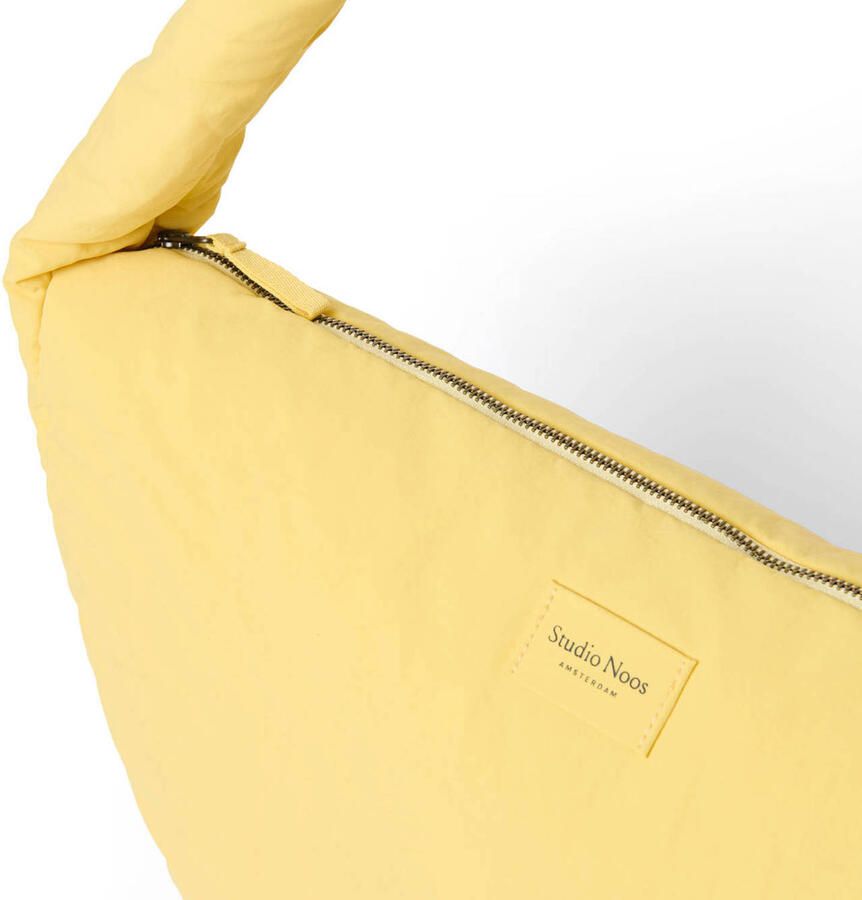 Studio Noos crossbody tas Textured Puffy geel - Foto 3