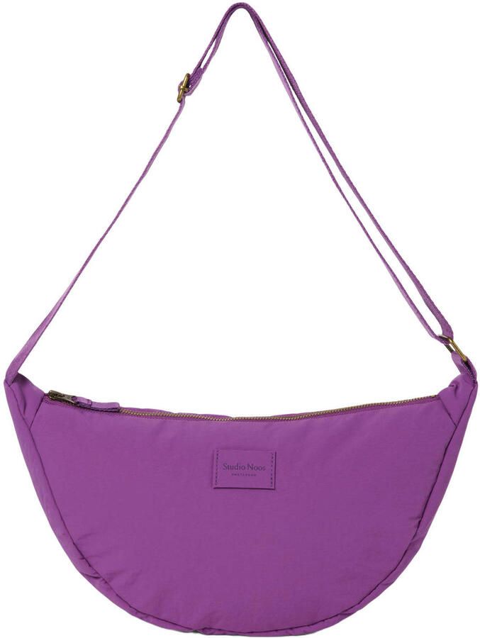 Studio Noos crossbody tas Textured Puffy paars