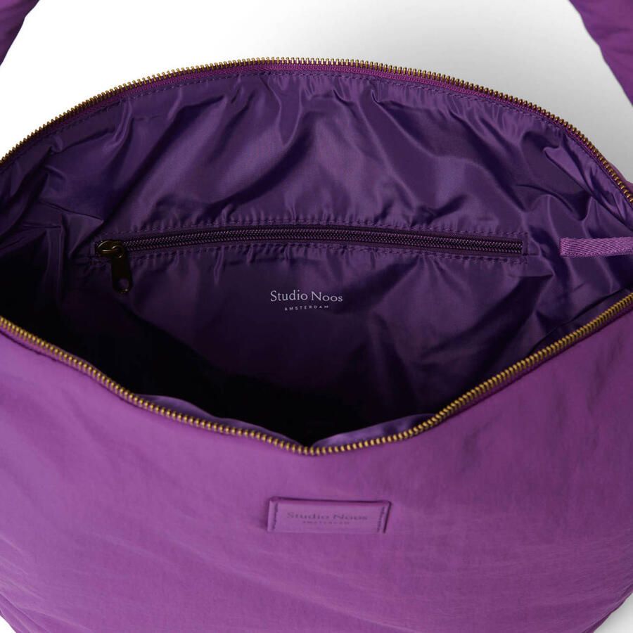 Studio Noos crossbody tas Textured Puffy paars - Foto 2
