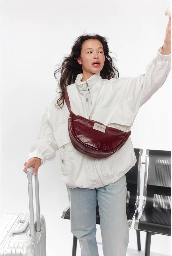Studio Noos crossbody tas bordeauxrood - Foto 2