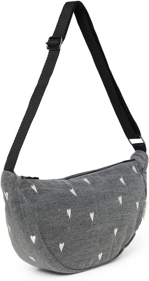 Studio Noos denim crossbody tas Denim Heart grijs - Foto 2