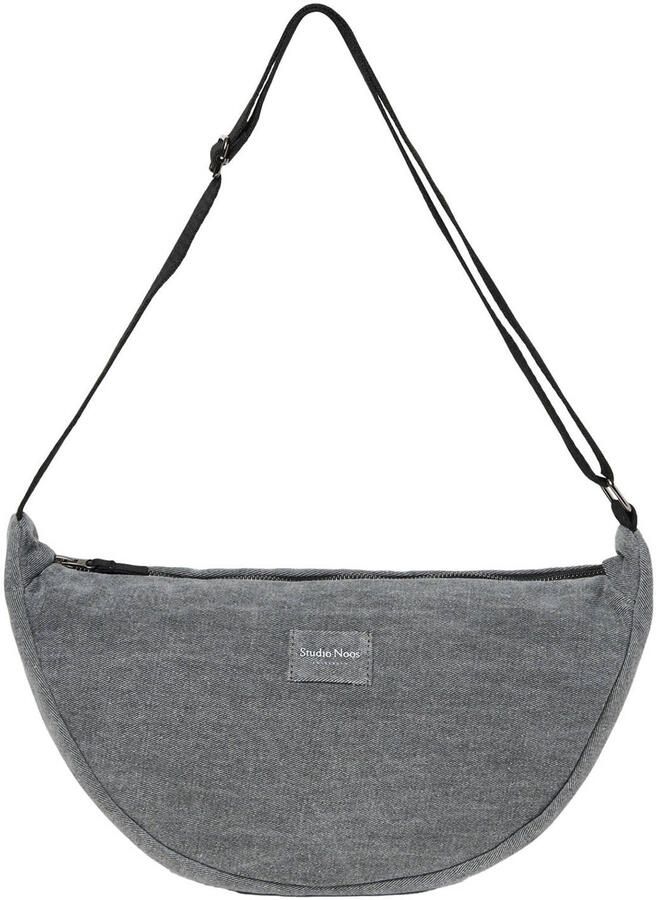 Studio Noos denim crossbody tas Denim Solid grijs