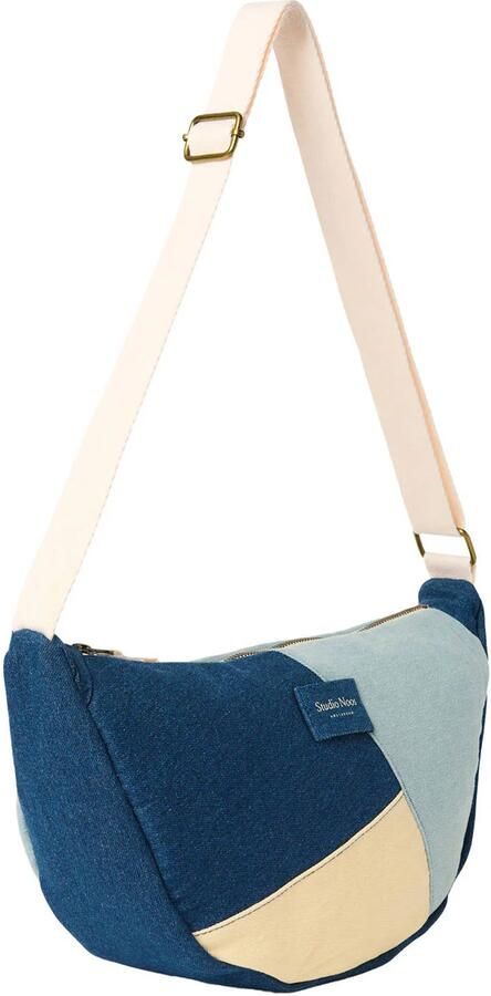 Studio Noos denim crossbody tas Patchwork blauw - Foto 3