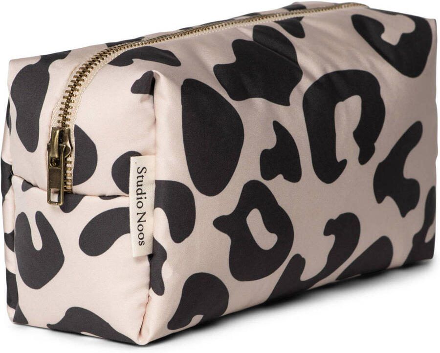 Studio Noos luieretui Holy Cow Puffy Pouch ecru zwart All over print - Foto 2