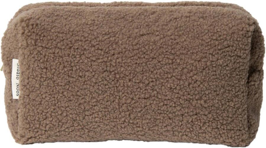 Studio Noos luieretui Teddy Pouch bruin Effen | Luieretui van