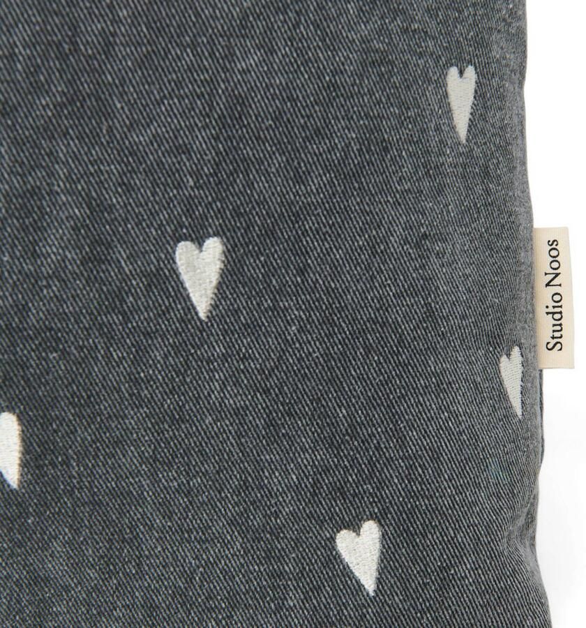 Studio Noos luiertas Denim Hearts Mom Bag grijs - Foto 2