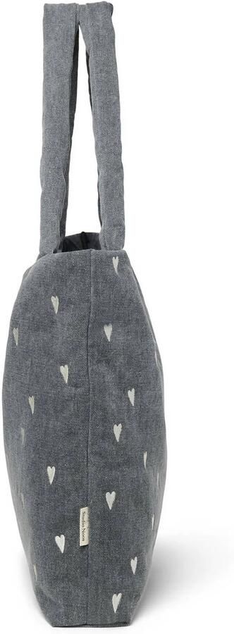 Studio Noos luiertas Denim Hearts Mom Bag grijs - Foto 3