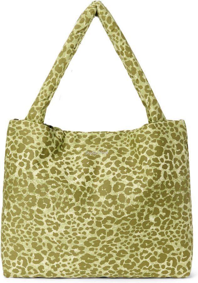 Studio Noos luiertas Leopard Cotton Mom Bag groen