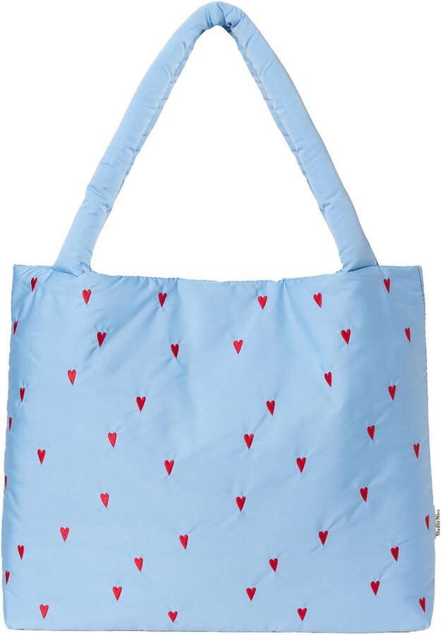 Studio Noos luiertas Puffy Hearts Mom Bag blauw