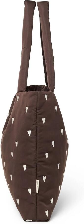 Studio Noos luiertas Puffy Hearts Mom Bag bruin - Foto 3
