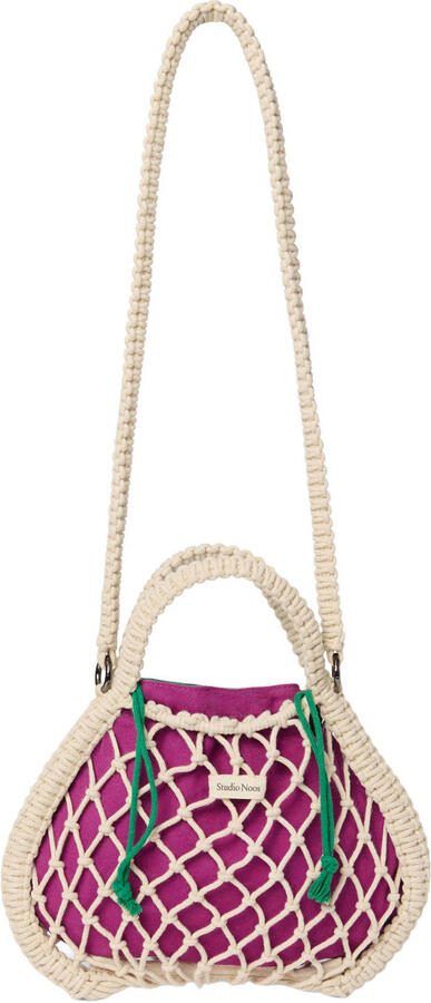 Studio Noos reversible crossbody tas Macrame Mini naturel