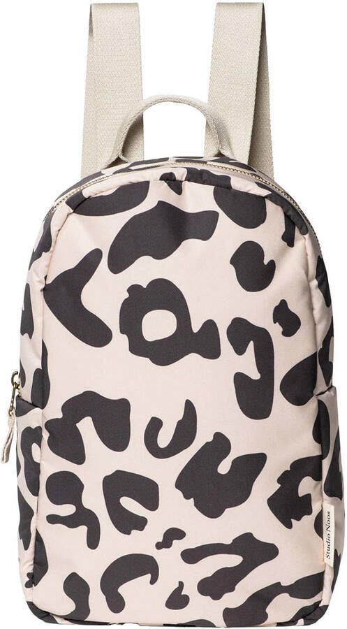 Studio Noos rugzak Holy Cow Puffy Mini Backpack ecru zwart Polyester