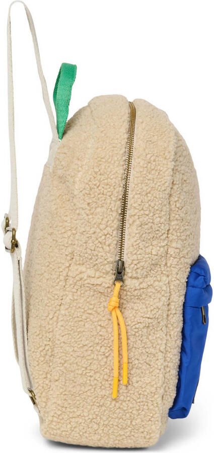 Studio Noos rugzak teddy midi ecru blauw - Foto 3