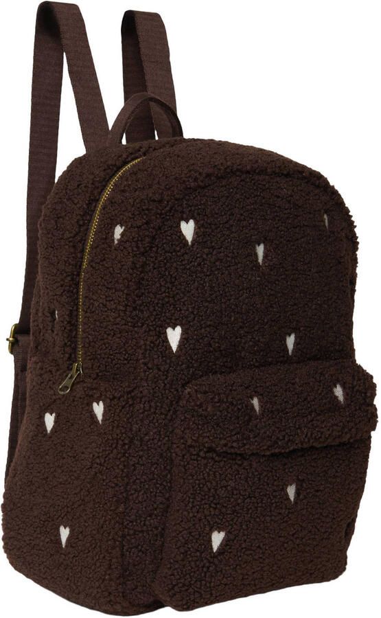Studio Noos teddy tas met hartjes bruin Hartjes | Tas van - Foto 2