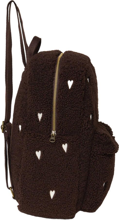 Studio Noos teddy tas met hartjes bruin Hartjes | Tas van - Foto 3