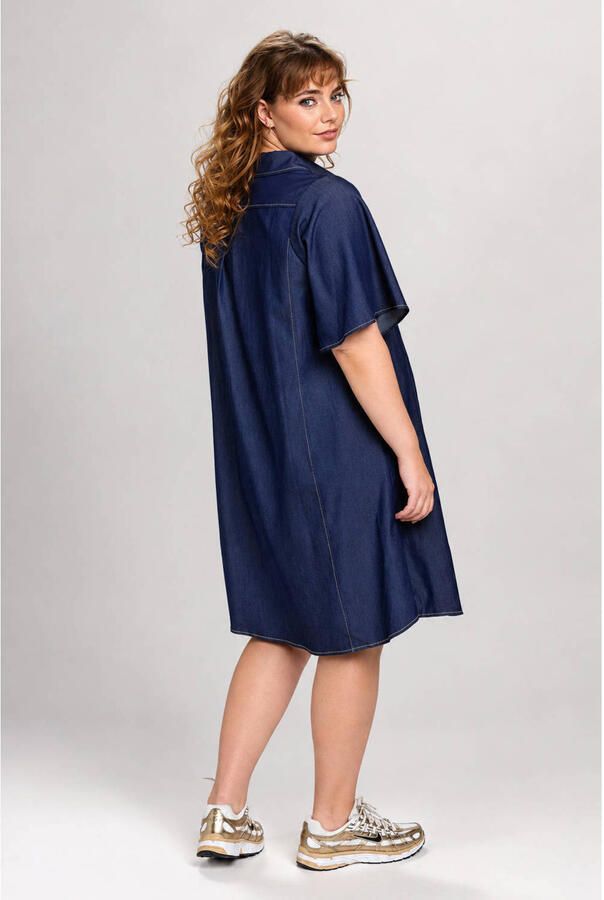 STUDIO blousejurk Plus Size donkerblauw - Foto 2