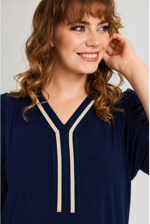 STUDIO midi jurk Plus Size donkerblauw - Foto 2