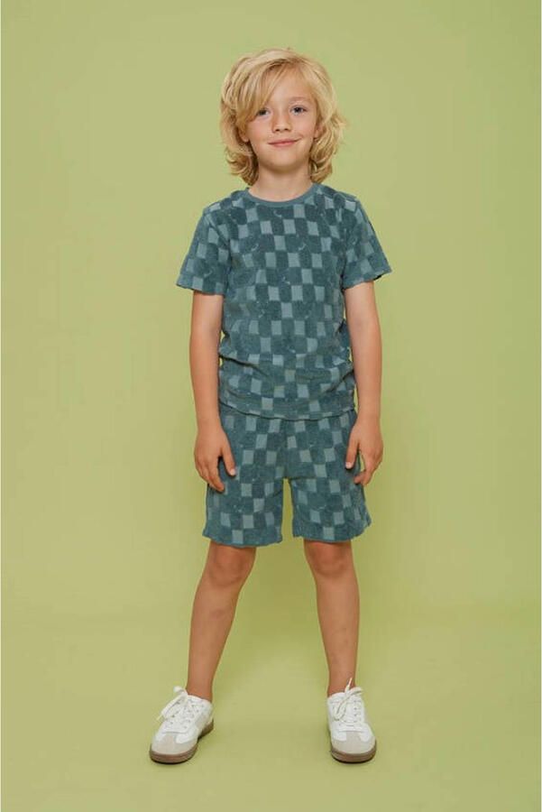 Sturdy badstof T-shirt Lagoon Legends petrol