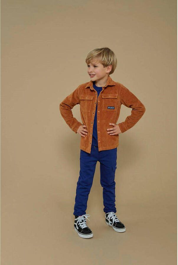 Sturdy corduroy overshirt bruin - Foto 3