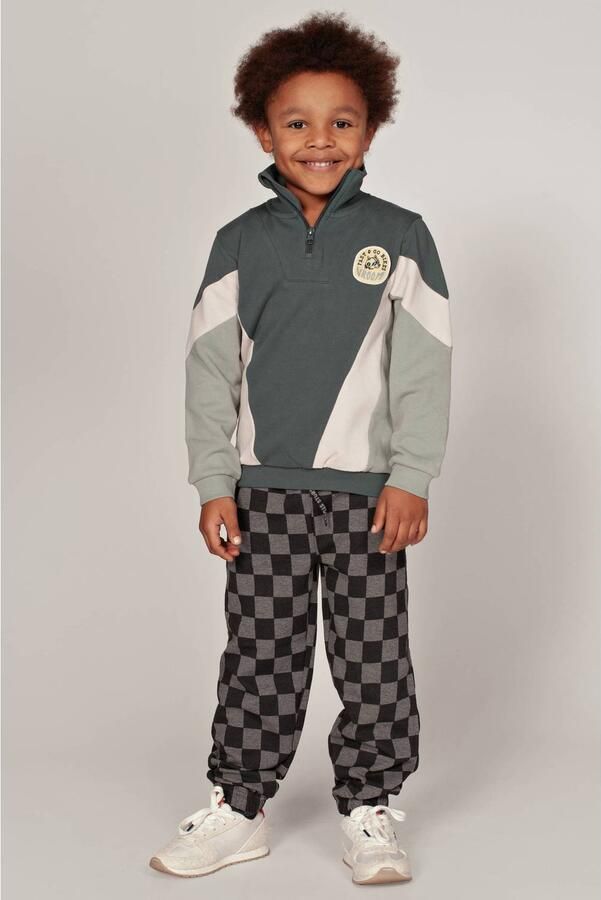 Sturdy geruite joggingbroek grijs Jongens Sweat All over print