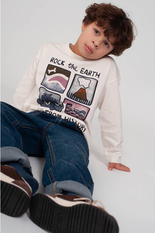 Sturdy longsleeve Rock the Earth offwhite - Foto 3