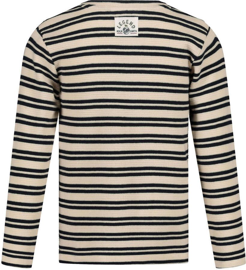 Sturdy longsleeve Rock the Earth offwhite donkerblauw - Foto 2