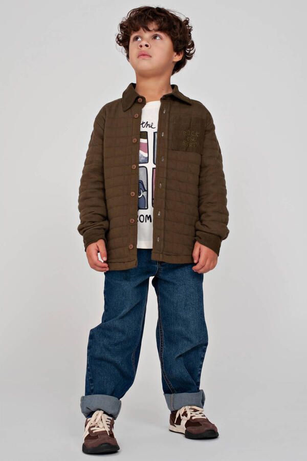 Sturdy overshirt Rock the Earth armygroen