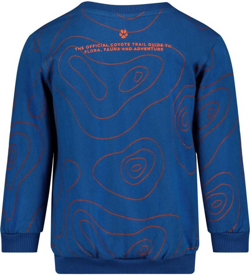 Sturdy sweater oranje blauw Chasing trails - Foto 2