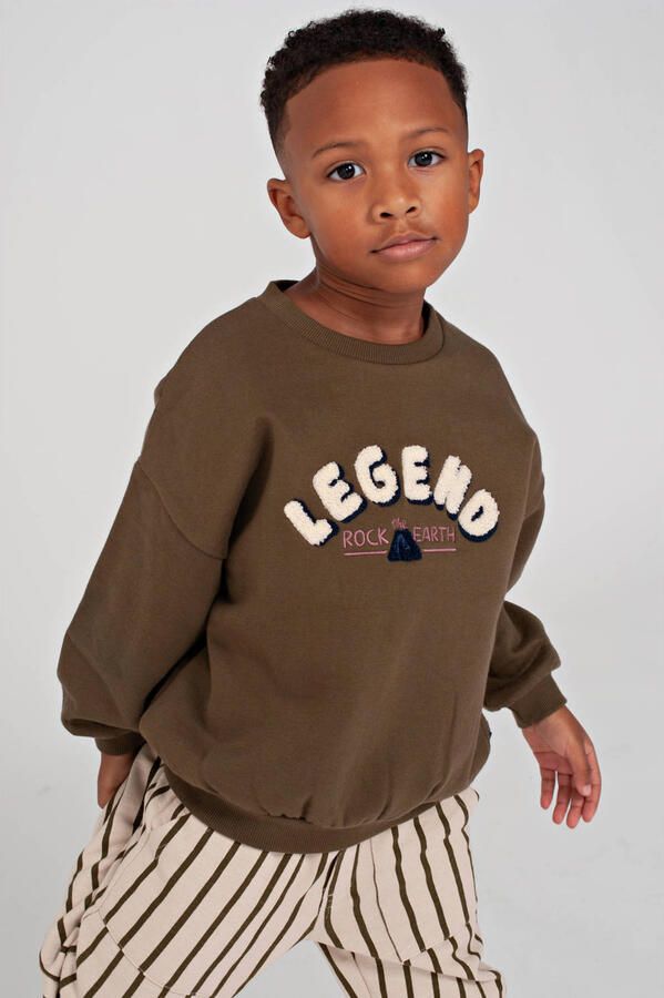 Sturdy sweater Rock the Earth armygroen