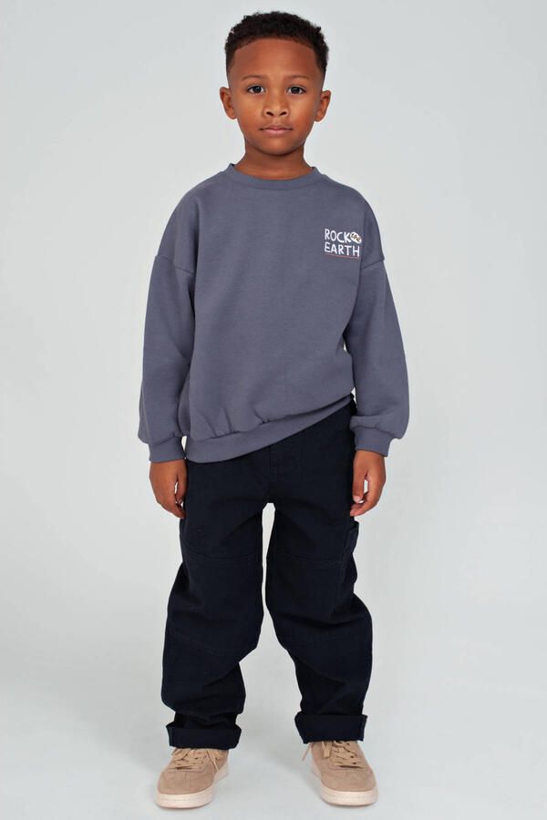 Sturdy sweater Rock the Earth blauw