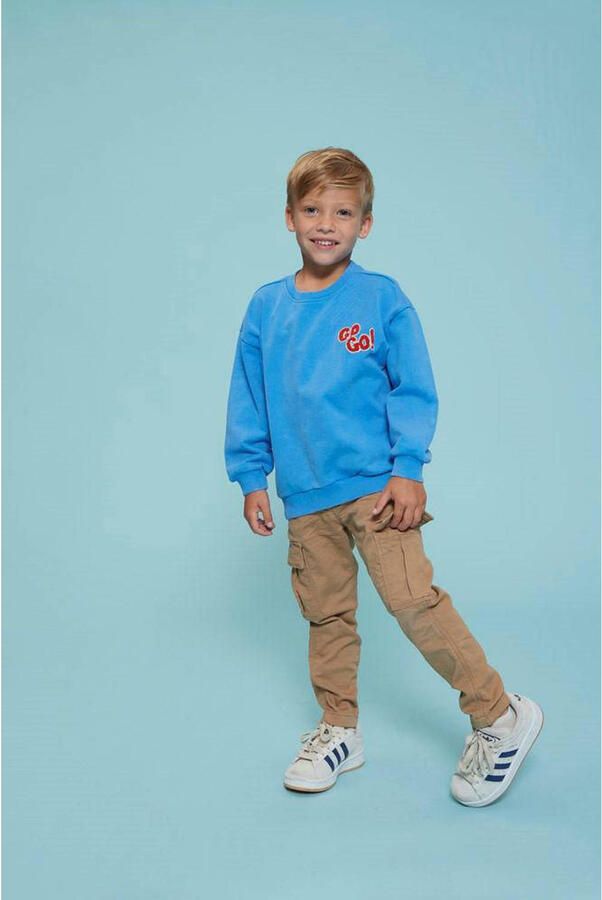 Sturdy sweater Run the Day blauw