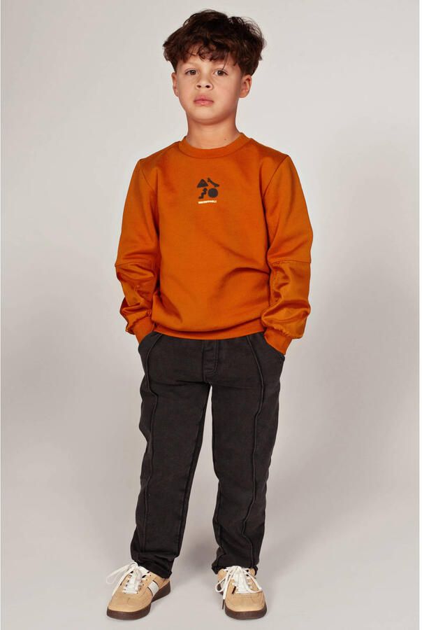 Sturdy sweatpants Mountain top antraciet Broek Grijs Jongens Katoen Effen