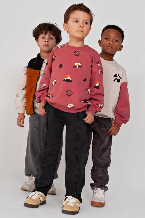 Sturdy sweatpants Mountain top antraciet Broek Grijs Jongens Katoen Effen - Foto 2