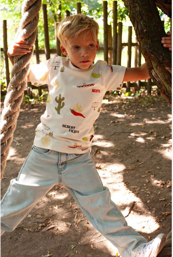 Sturdy T-shirt Desert Fiesta ecru groen geel - Foto 2