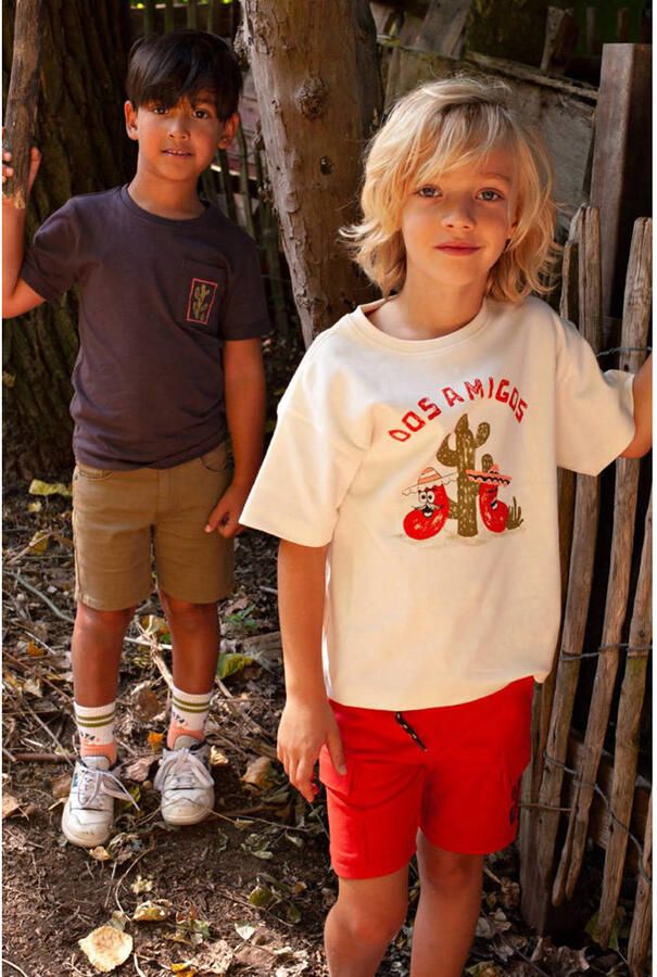 Sturdy T-shirt Desert Fiesta met backprint donkerbruin - Foto 2