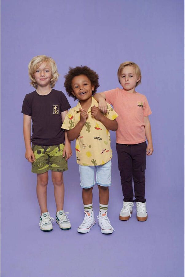 Sturdy T-shirt Desert Fiesta met backprint donkerbruin - Foto 3
