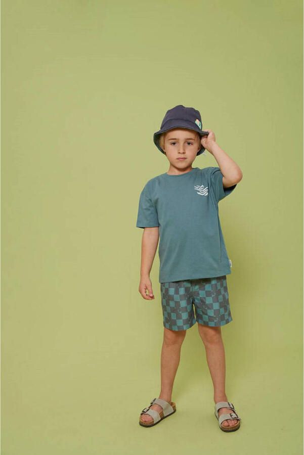 Sturdy T-shirt Lagoon Legends met backprint petrol - Foto 3