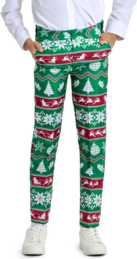 Suitmeister kostuum Christmas Green Nordic Pak Jongens