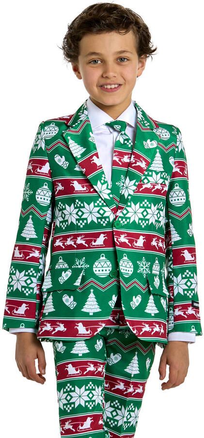 Suitmeister kostuum Christmas Green Nordic Pak Jongens - Foto 2