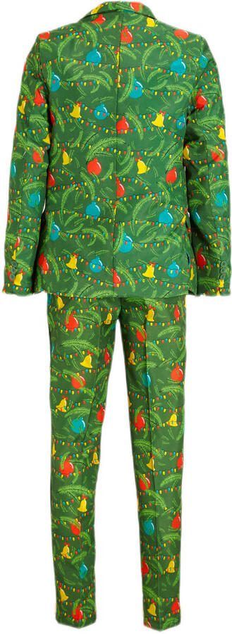 Suitmeister kostuum Christmas Green Tree Light Up groen Jongens Polyester Reverskraag 134 152 - Foto 2