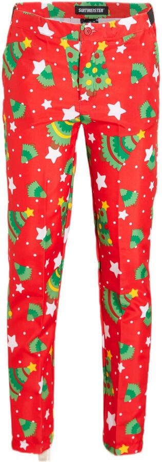 Suitmeister kostuum Christmas Trees Stars felrood Jongens Polyester Reverskraag 134 152 - Foto 3