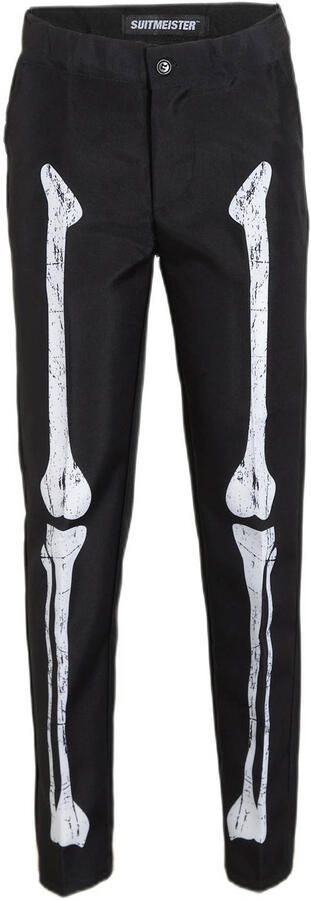 Suitmeister kostuum Skeleton Grunge zwart wit Jongens Polyester Reverskraag 122 140 - Foto 3