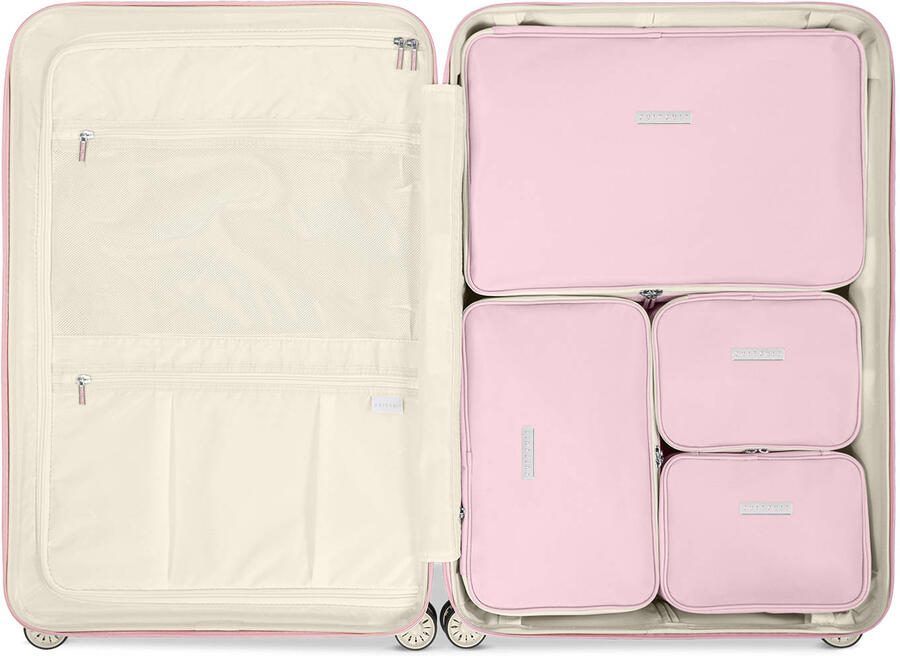 SUITSUIT packing cubes Fab Fifties 76 cm. Pink Dust (set van 4)