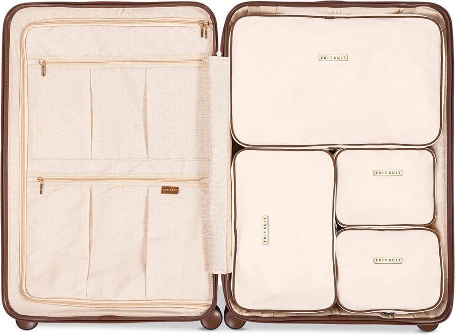 SUITSUIT packing cubes Fab Seventies 76 cm. Antique White (set van 4)