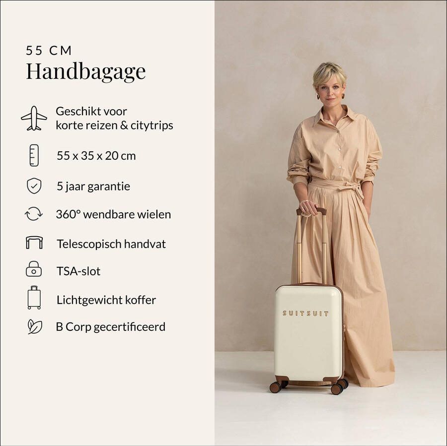 SUITSUIT trolley Fab Seventies 55 cm. Antique White - Foto 2