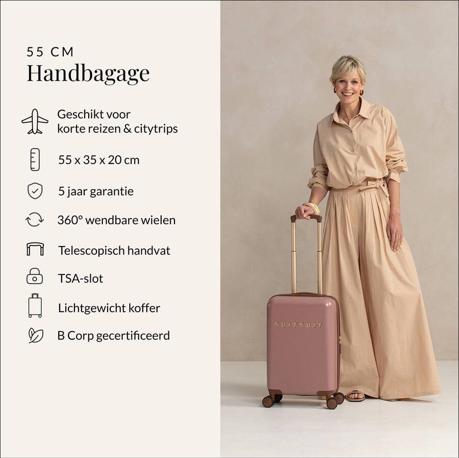 SUITSUIT trolley Fab Seventies 55 cm. Old Rose - Foto 2