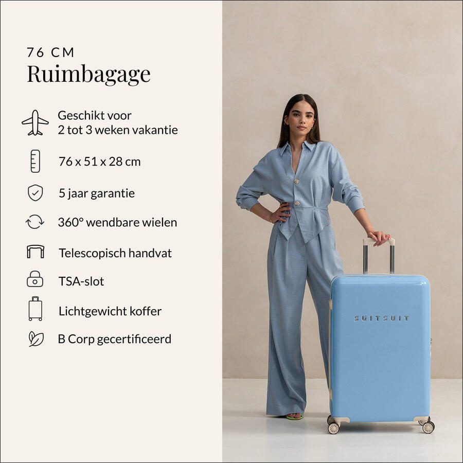 SUITSUIT trolley Fabulous Fifties 76 cm. Chambray Blue - Foto 3